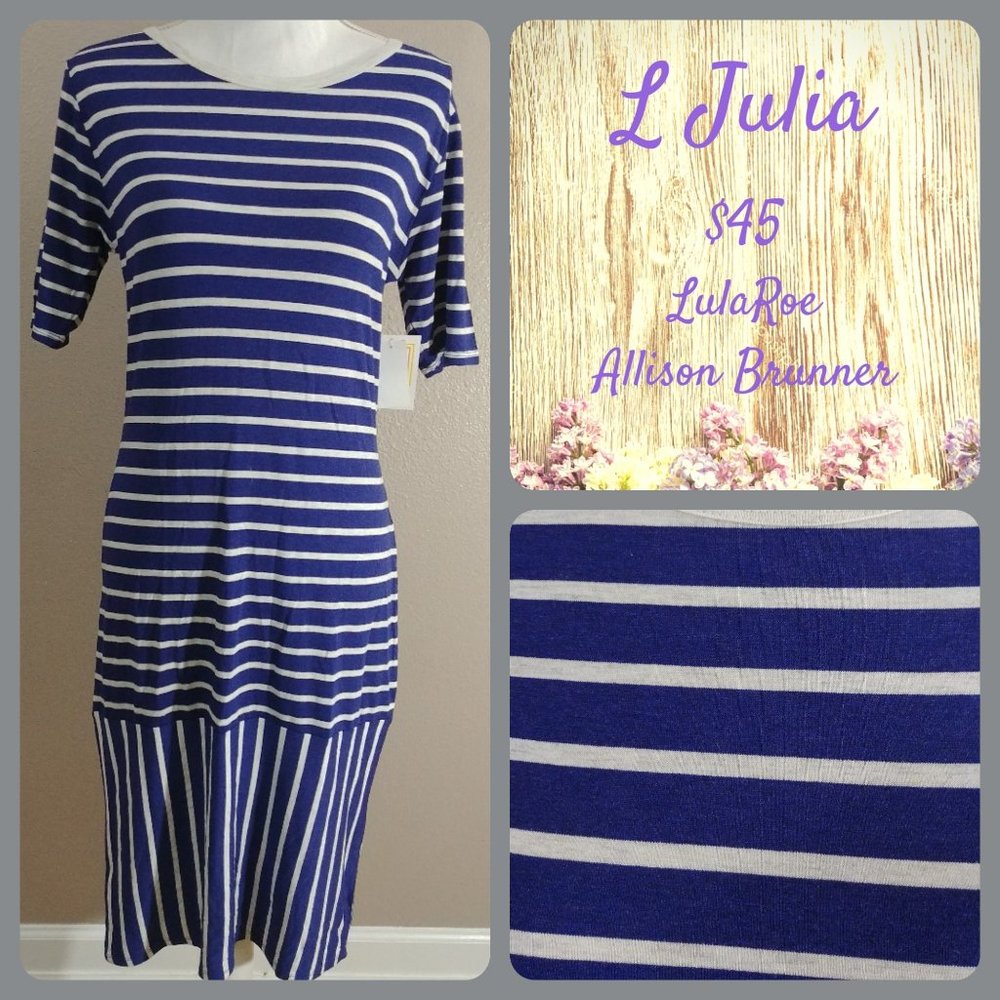 3/$50 - Lularoe Julia Dress - Large - NWT